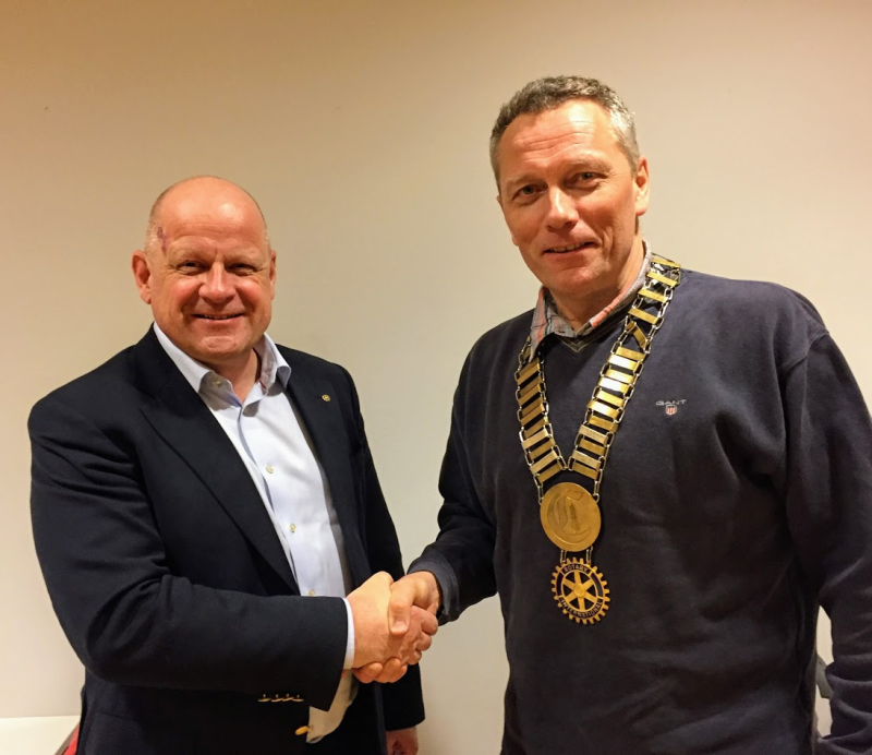 Steinar Hyll nytt medlem i Rotary
