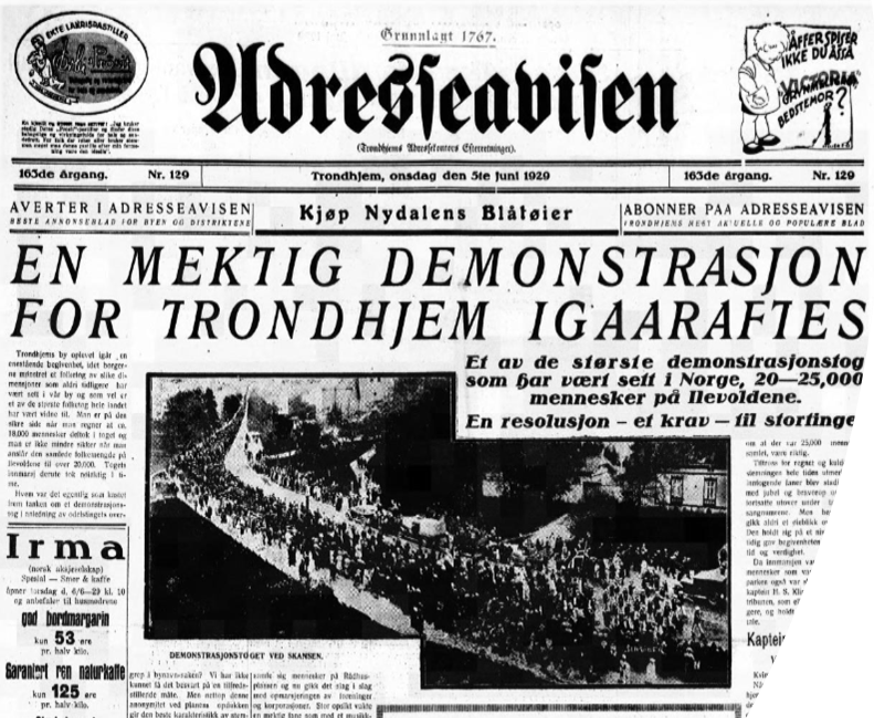 Ned med Nidaros - Navnestriden i 1929